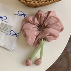 Oversized Tulip Charm Scrunchie - View 10 | TEVQA