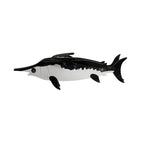 umbo Ocean Predator Acetate Hair Claw Clip - 5.9 Inch Extra Large Clip for Thick Hair - TEVQA