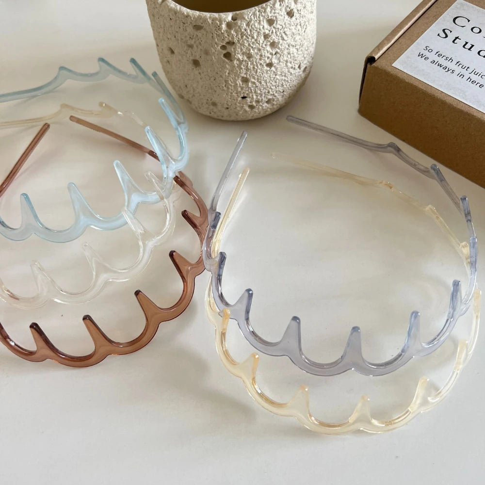Wavy Comb Headband - Non-Slip Volumizing Toothed Hair Band