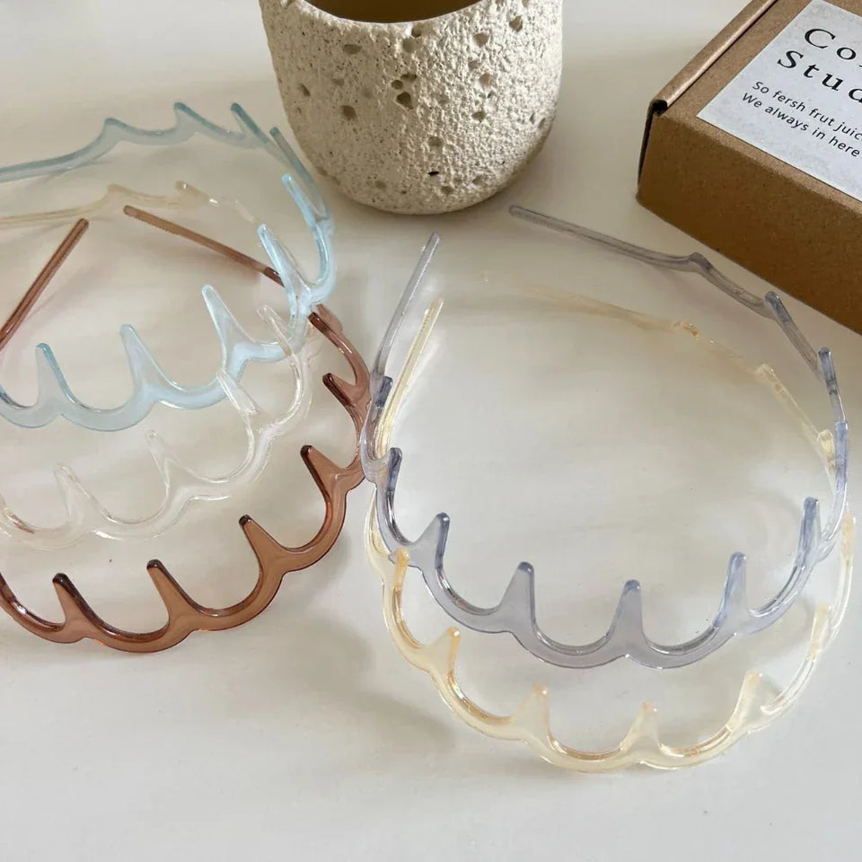 Wavy Comb Headband - Non-Slip Volumizing Toothed Hair Band - TEVQA Secondary image