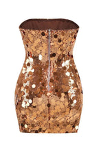 Strapless Sequin Mini Dress - View 8 | TEVQA