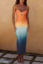 Sequined midi dress with dragonfly embellishment - View 12 | TEVQA