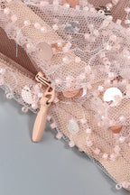 Beaded Sequin Gown - View 10 | TEVQA