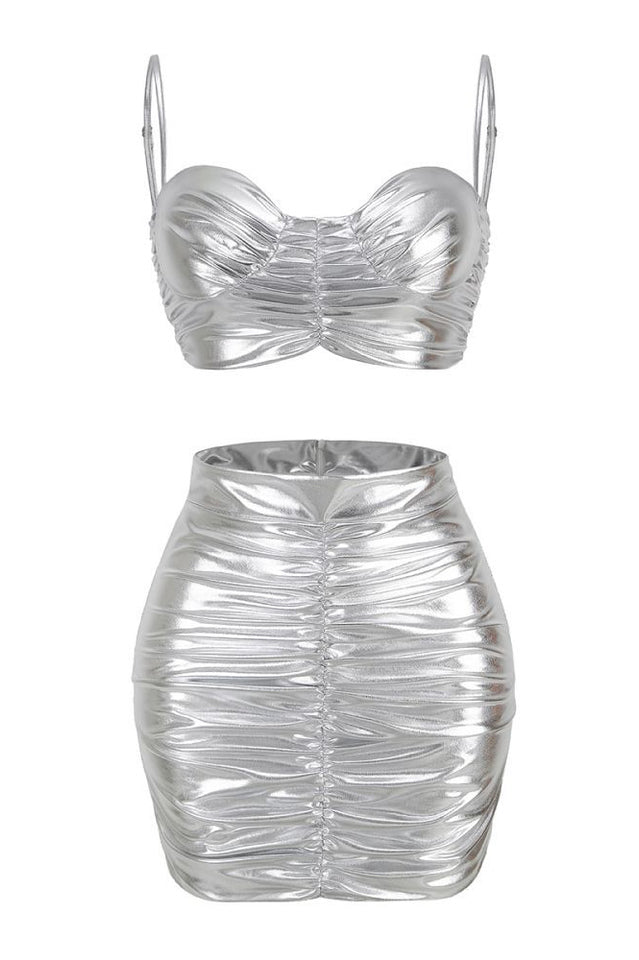 Bauer Ruched Bralette + Riley Skirt Set | Dress In Beauty