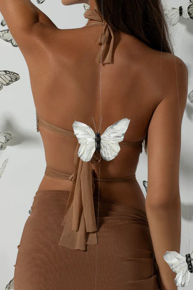 Cutout Cropped Halter Top | Dress In Beauty