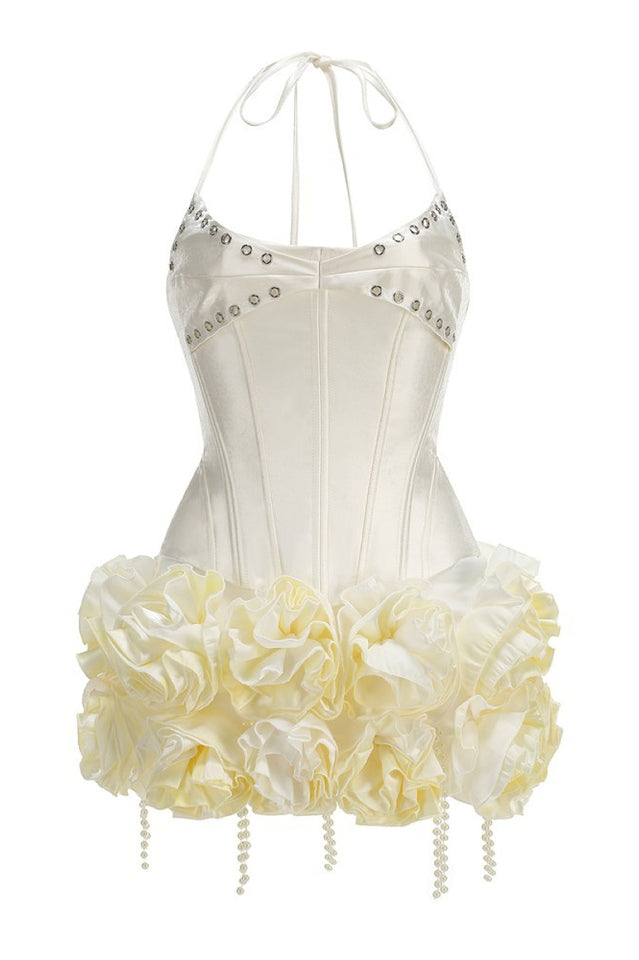 Halter Floral Corset Two Piece Dress | Dress In Beauty