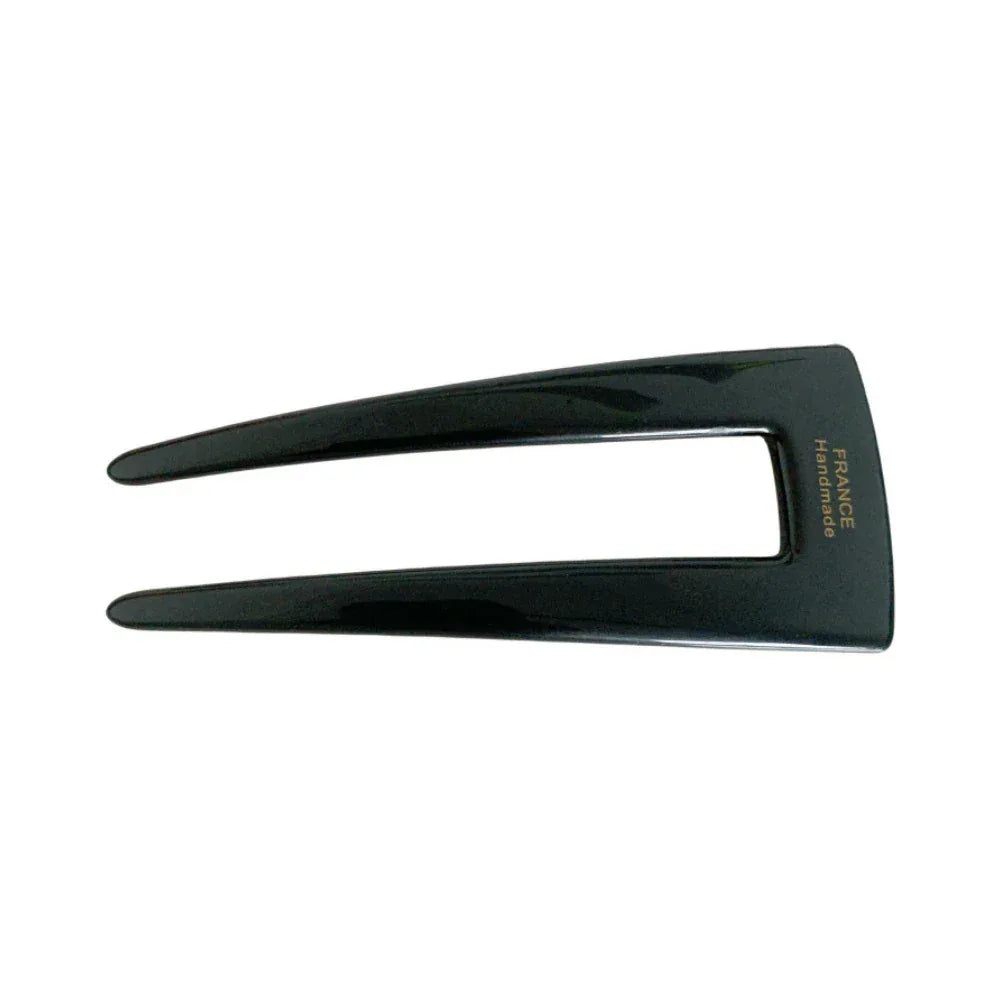 French Design Acetate U-Shape Hair Pin (3.7 Inch) - TEVQA