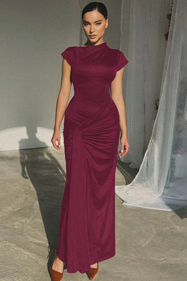 Tea Bodied Maxi Dress - TEVQA