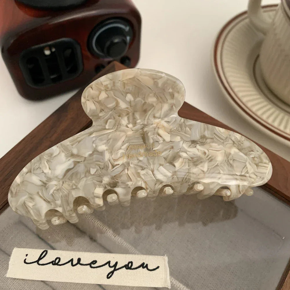 Large Acetate Hair Claw Clip - View 6 | TEVQA