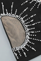 Pearl Embellished Mini Dress - View 8 | TEVQA