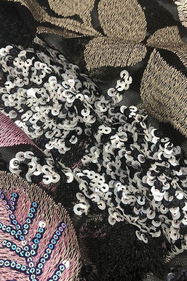 Floral Sequin Embroidered Maxi Dress | Dress In Beauty