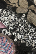 Floral Sequin Embroidered Maxi Dress - View 6 | TEVQA