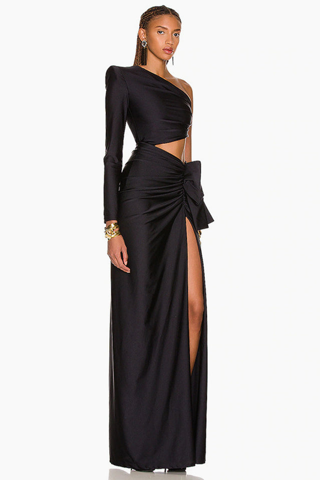 Gathered Single Shoulder Dress | Dress In Beauty