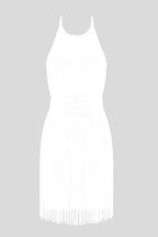 Fringed Halter Neck Mini Dress - View 11 | TEVQA