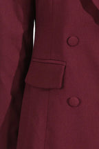 Double-breasted blazer dress - View 7 | TEVQA