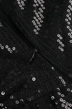 Sequin maxi dress with floral applique - View 7 | TEVQA