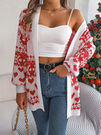 Green Reindeer Fair Isle Knit Cardigan - View 12 | TEVQA