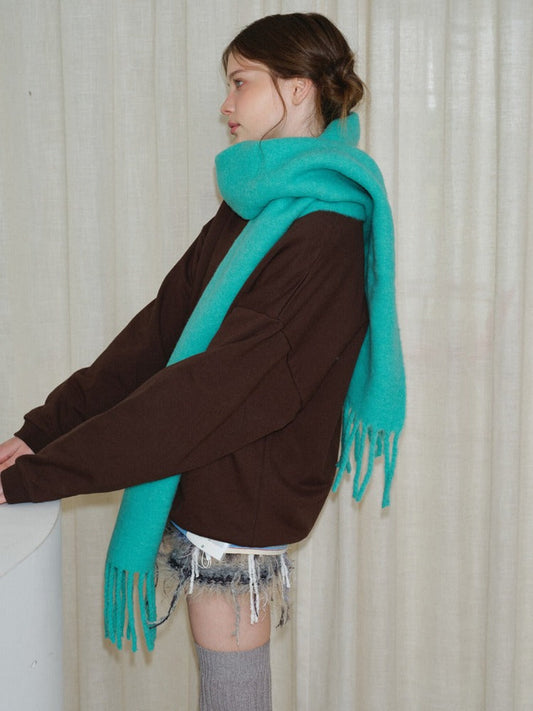 Scandi Minimalist Wool Blend Scarf