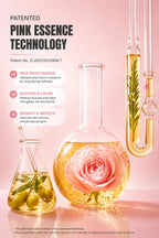 Nourishing skin serum in a clear bottle with pink liquid and floral packaging - View 7 | TEVQA