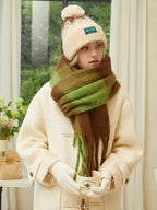 Oversized ombre scarf with soft texture - View 9 | TEVQA