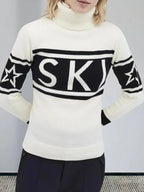 Graphic turtleneck sweater with 'SKI' print - View 7 | TEVQA