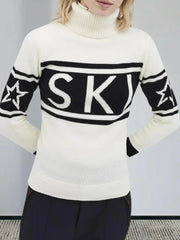 Aspen Chic 'SKI' Graphic Turtleneck - TEVQA