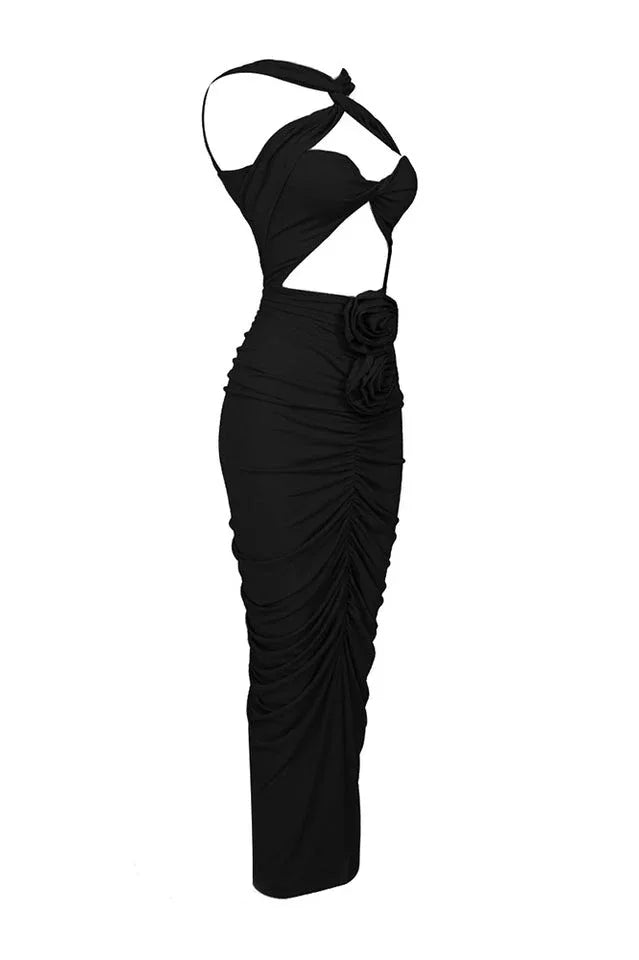Kelly Halter Neck Maxi Dress - View 16 | TEVQA