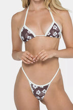 Women's Halter Triangle Bikini Set - View 10 | TEVQA