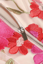 Floral Appliqué Mini Dress - View 10 | TEVQA