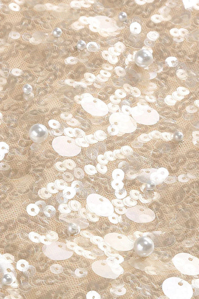 Aeisa High Waist Bubble Beads Dress - TEVQA