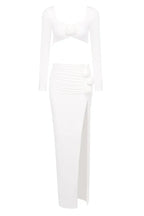 Rose High Split Maxi Dress - View 18 | TEVQA