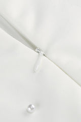 Pearl Embellished Strapless Gown | Dress In Beauty