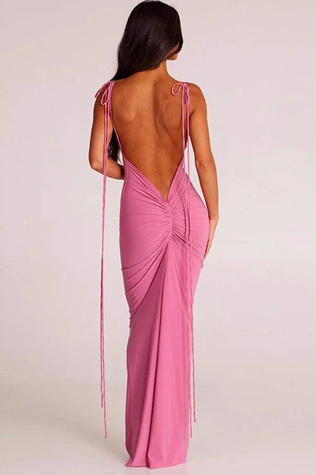 Mermaid Maxi Dress with Cowl Neckline Secondary image