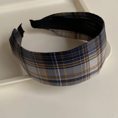 Classic Wide Fabric Headband - 2.4 Inch Lightweight Blue Styles