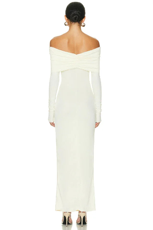 Off Shoulder Midi Dress - View 10 | TEVQA