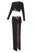 Black stretch cady maxi dress - View 13 | TEVQA