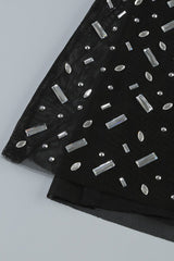 Square Rhinestone Mesh Midi Dress | Dress In Beauty