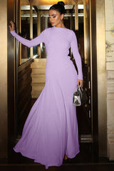 Casey Asymmetric Ruched Bodice Maxi Dress | Dress In Beauty