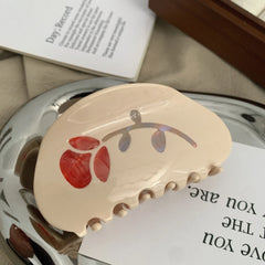 Artistic Floral Print Hair Claw Clip (3.5 Inch)