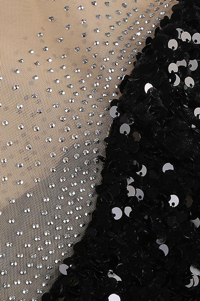 Sequin Feather Gown - View 7 | TEVQA