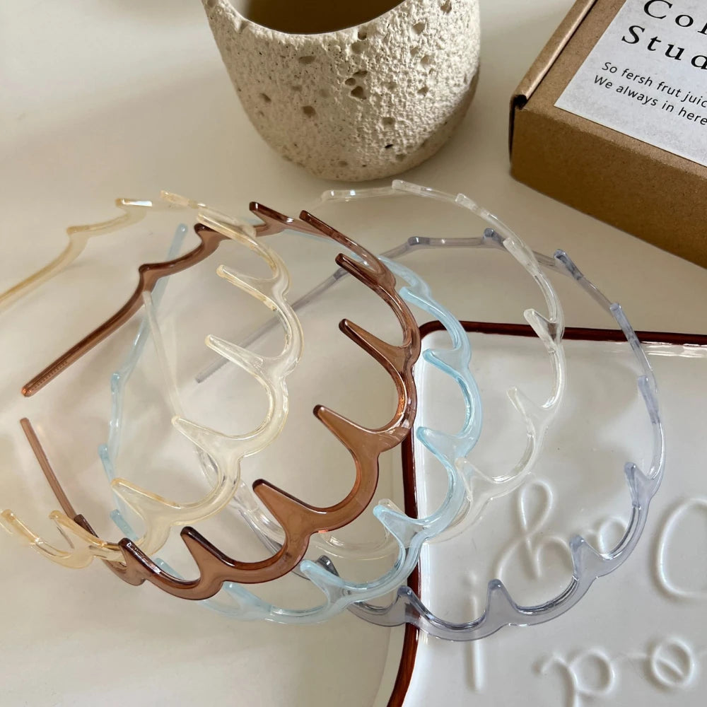Wavy Comb Headband - Non-Slip Volumizing Toothed Hair Band