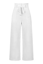 Belted wide leg crepe trousers - View 16 | TEVQA