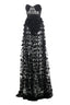 Strapless Flower Applique Ball Gown - View 12 | TEVQA