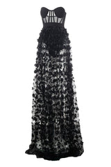 Saffronia Strapless Flower Long Dress | Dress In Beauty