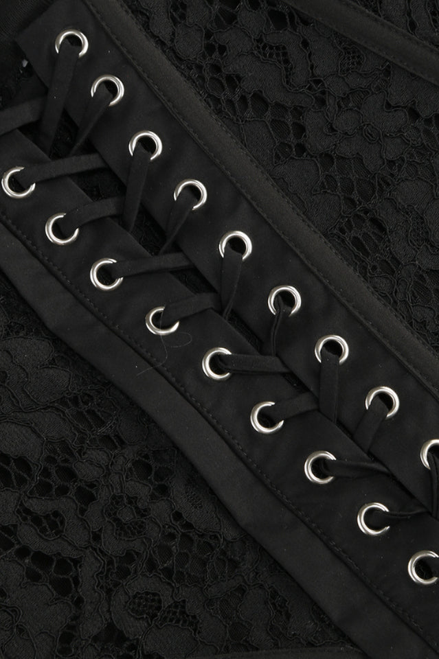 Strapless Lace Corset A Line Dress | Dress In Beauty