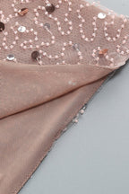 Beaded Sequin Gown - View 11 | TEVQA