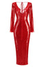 Sequin Midi Dress - View 9 | TEVQA