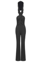 Backless Hooded Jumpsuit With Slip Pockets | Dress In Beauty