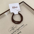 Thin seamless hair elastics in neutral colors - View 7 | TEVQA