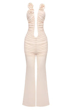 Vissarion 3D Flower Pleat Jumpsuit - TEVQA